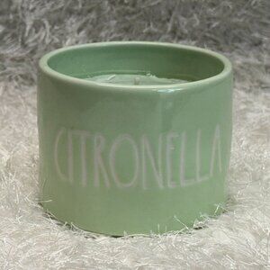 Rae Dunn Green Citronella Candle  11.4 oz Ceramic Holder